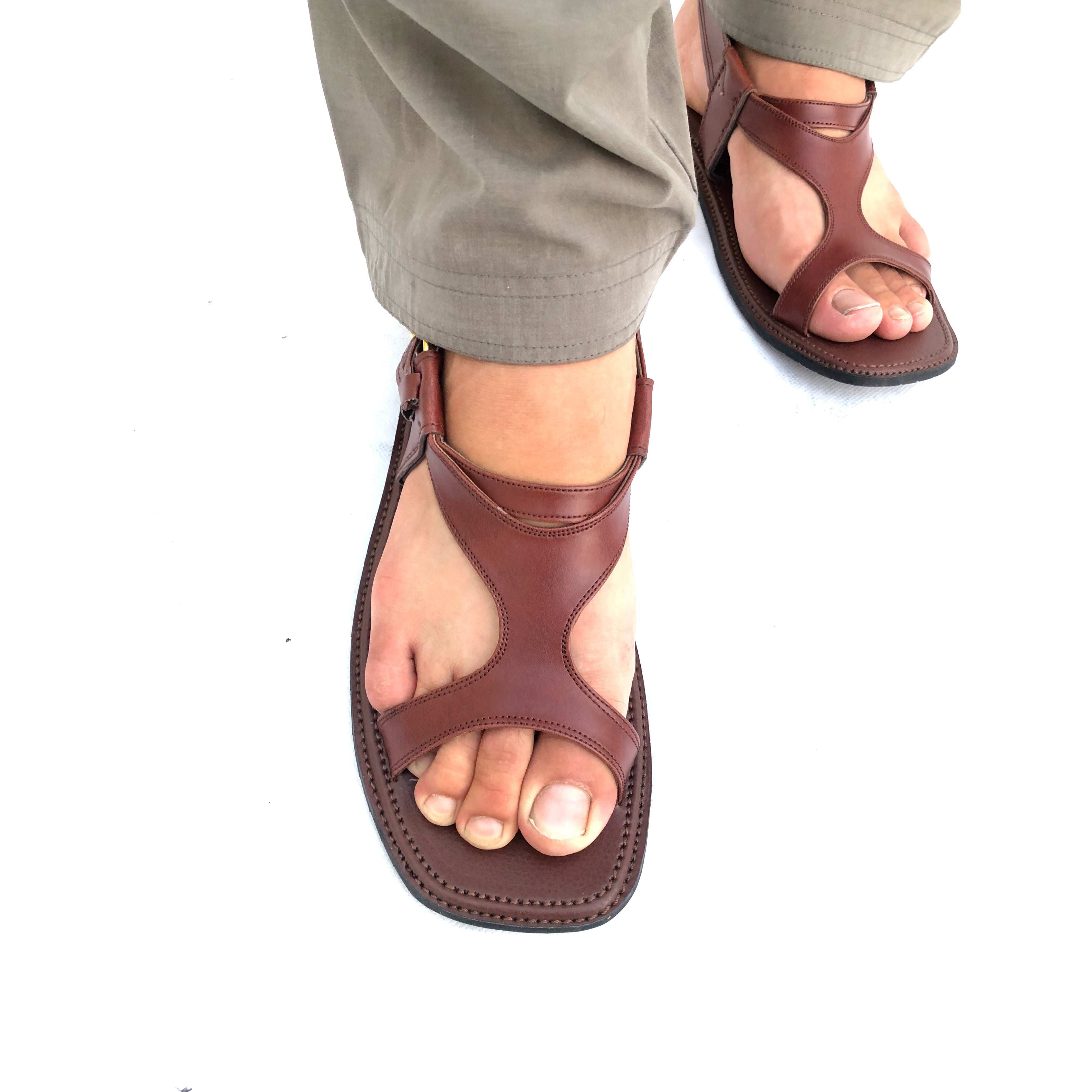 Mustard Bron Leather Panjedar Chappal