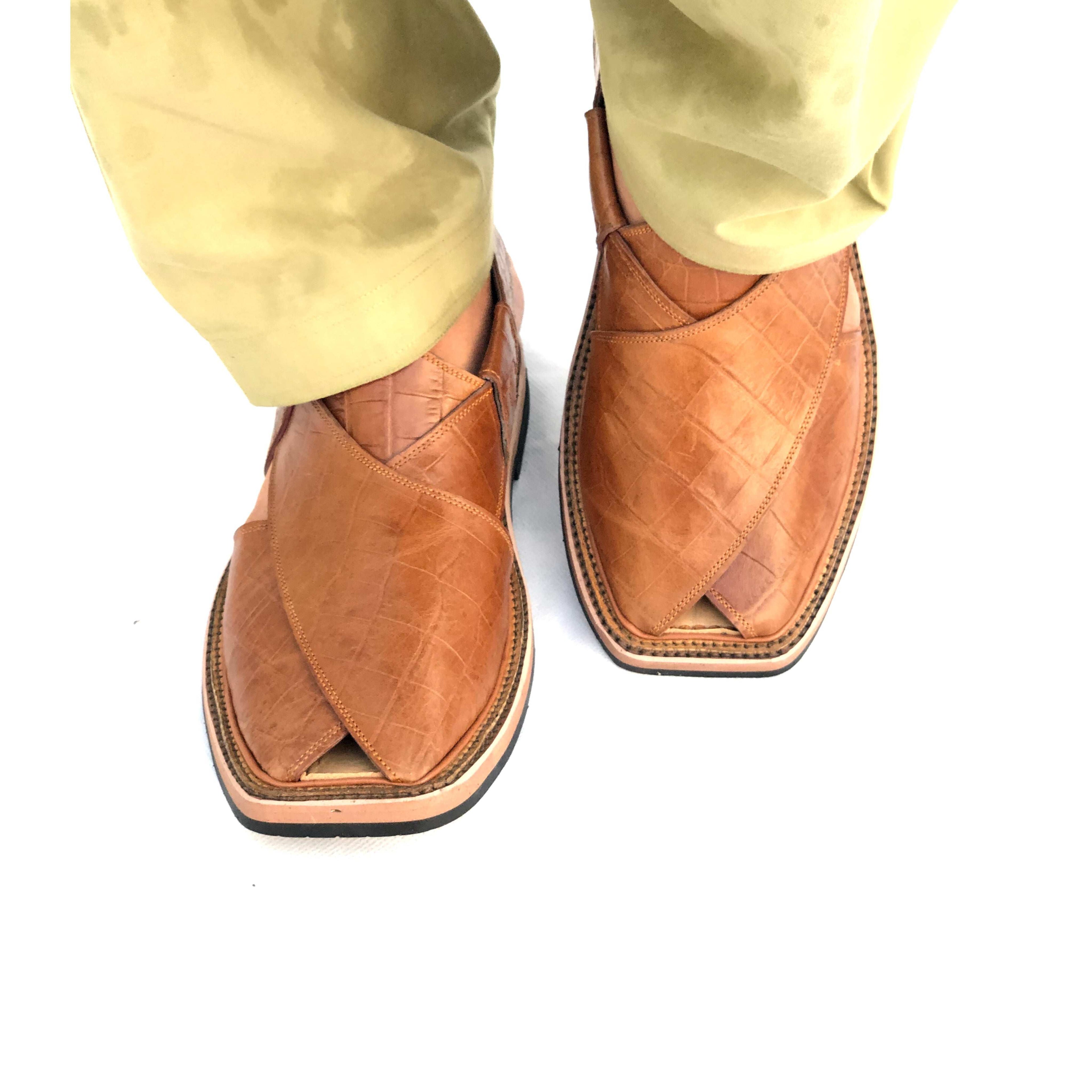 Handmade Double Sole Leather Chappal – Light Tan