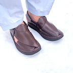Round Shape Kaptaan Leather Chappal