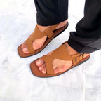 Pure Leather Handmade Panjedar Chappal for Men