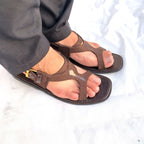Handmade Taar & Leather Panjedar Chappal