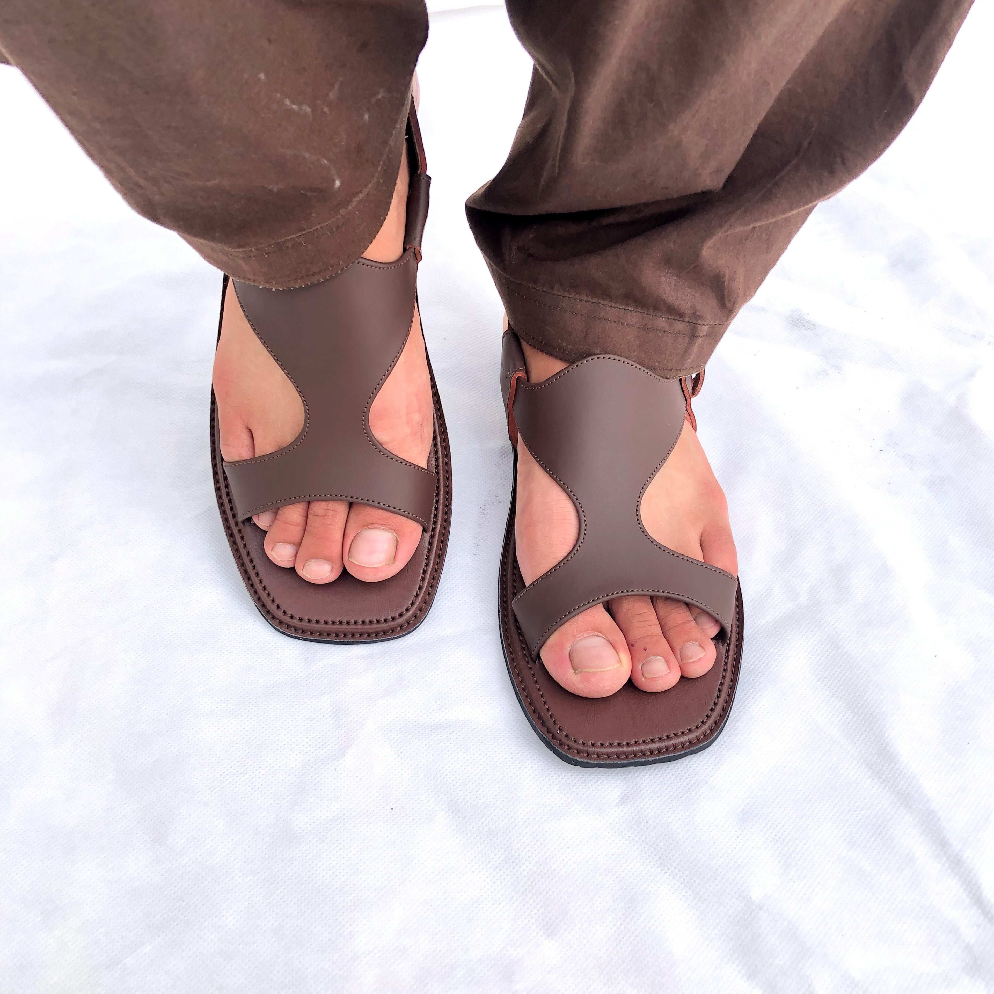 Pure Leather Handmade Panjedar Chappal for Men