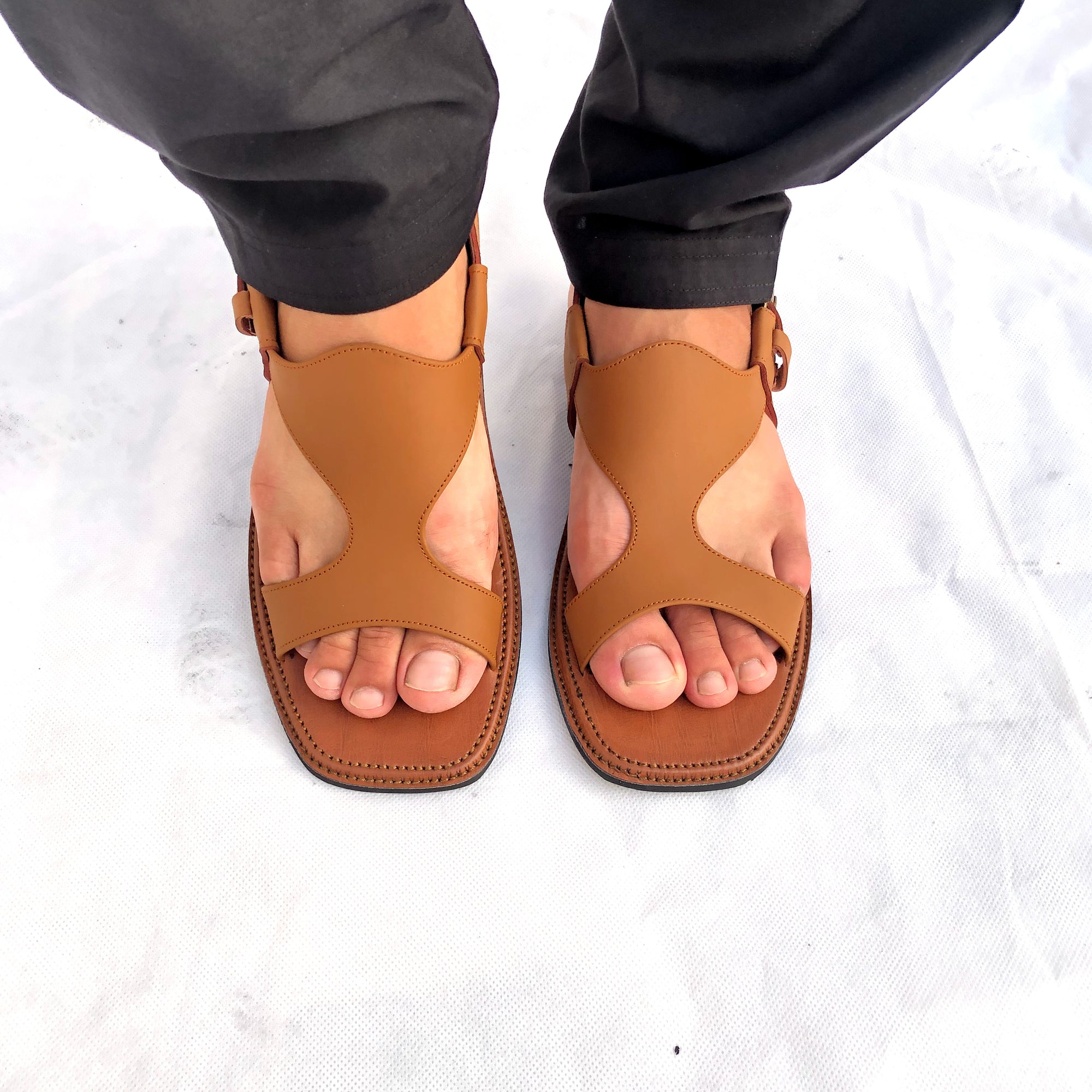 Pure Leather Handmade Panjedar Chappal for Men