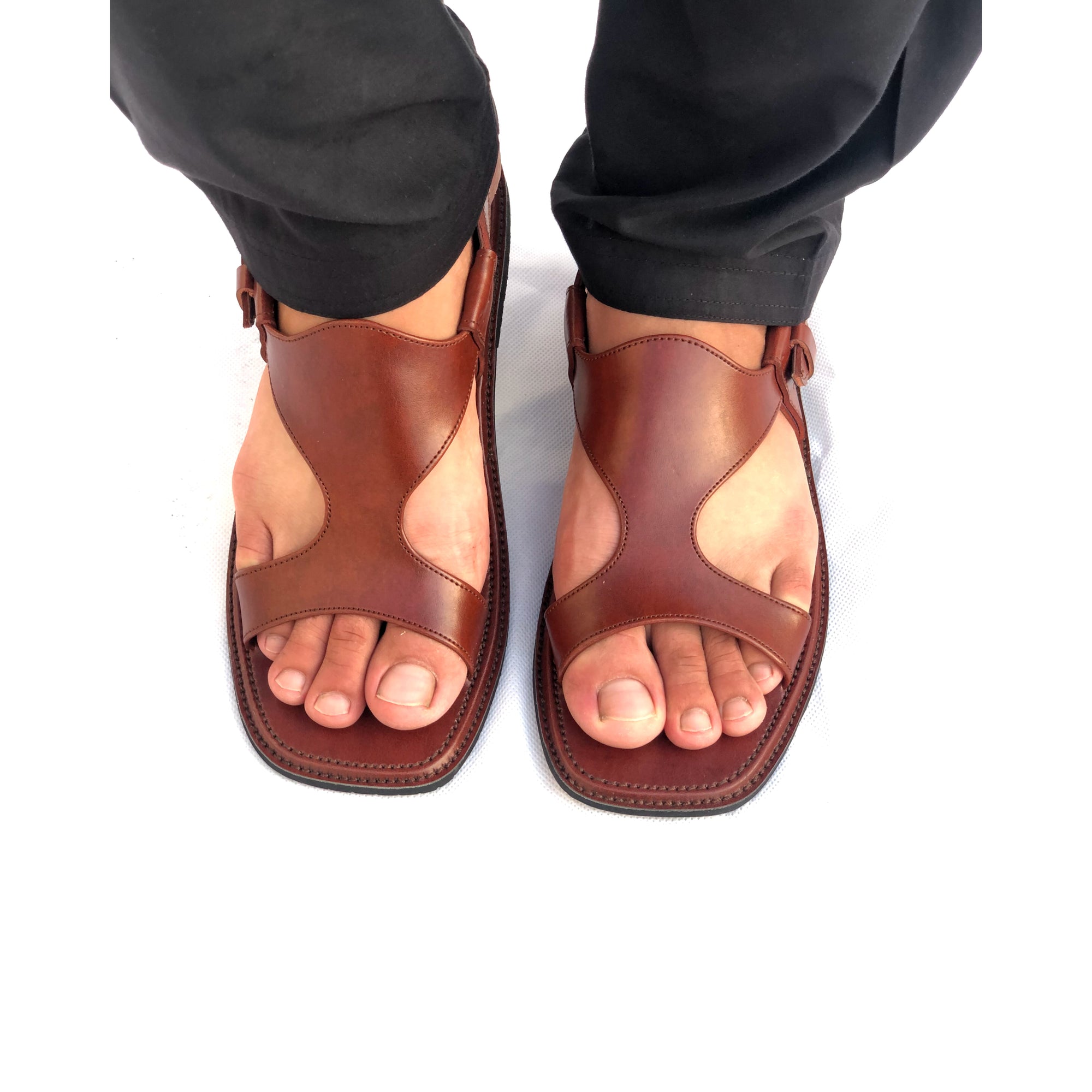 Mustard Panjedar Chappal – Handmade Pure Leather
