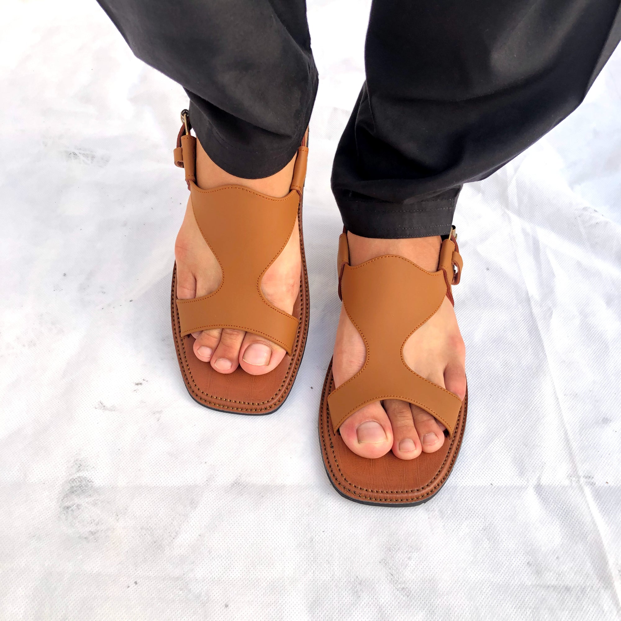 Pure Leather Handmade Panjedar Chappal for Men