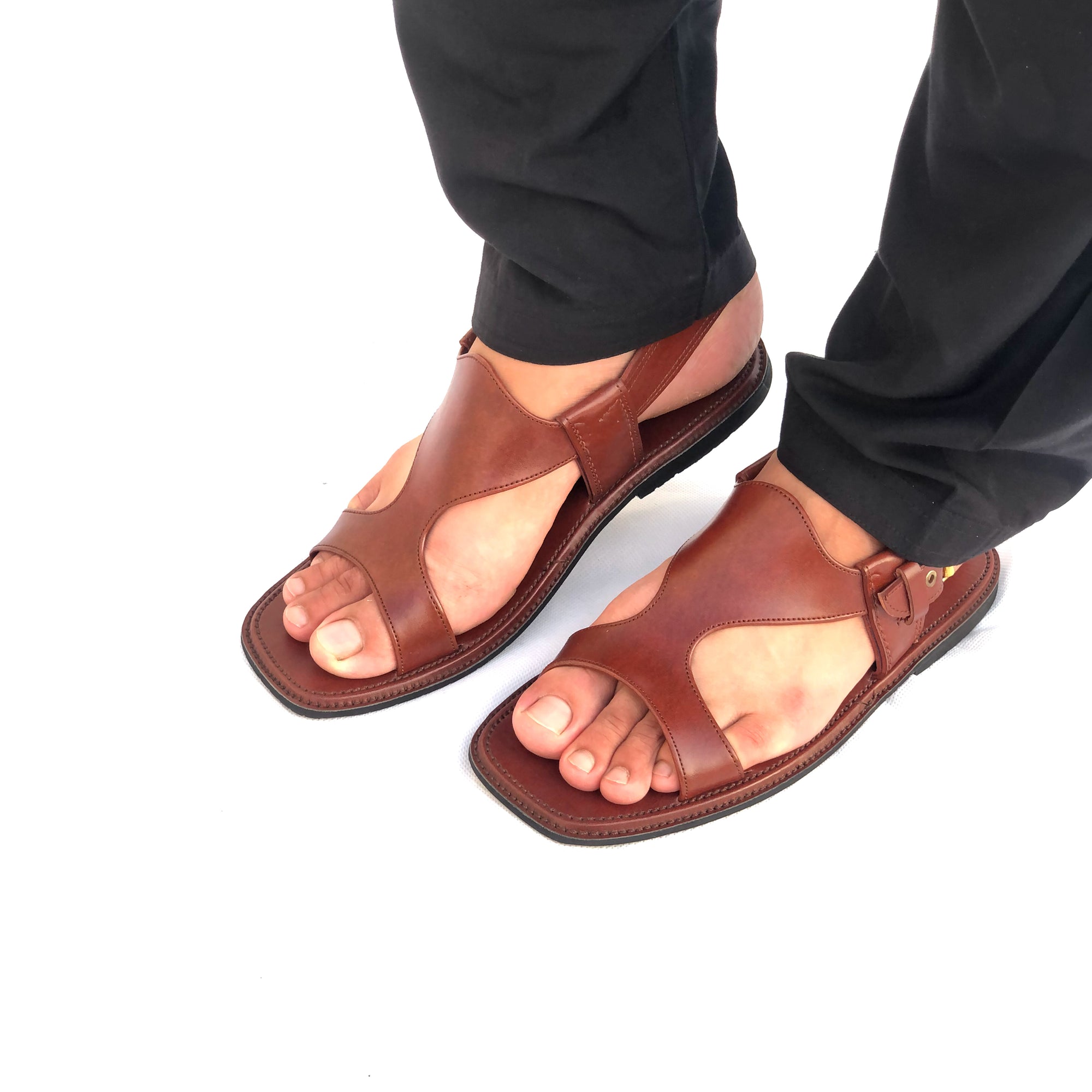 Mustard Panjedar Chappal – Handmade Pure Leather