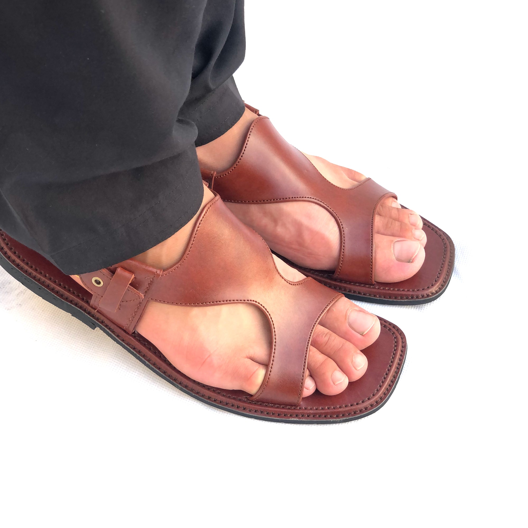 Mustard Panjedar Chappal – Handmade Pure Leather