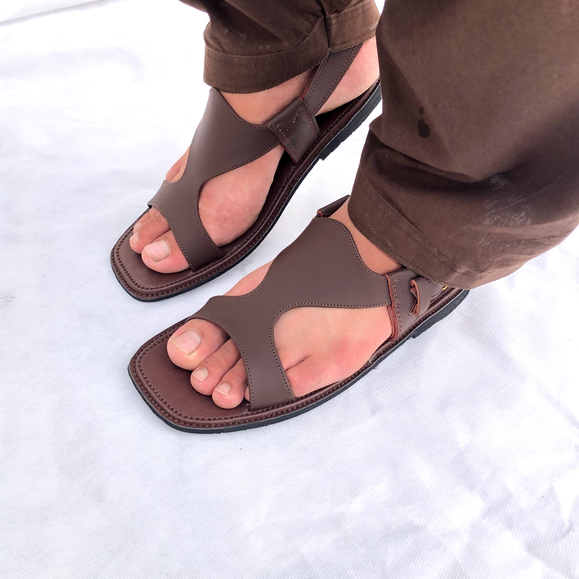 Pure Leather Handmade Panjedar Chappal for Men